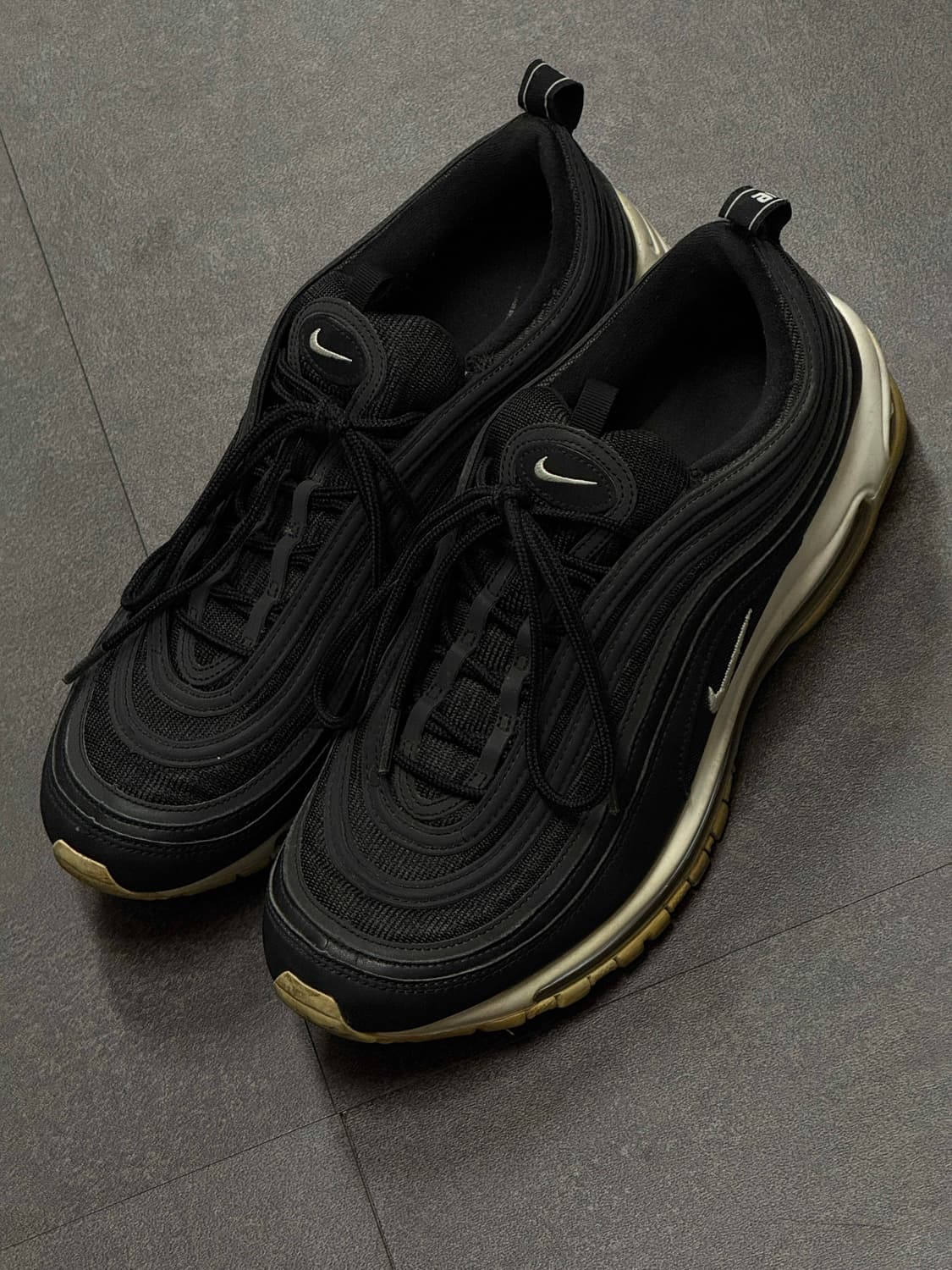 285 / 나이키 에어 맥스97 검흰 Nike AirMax97  상품이미지10