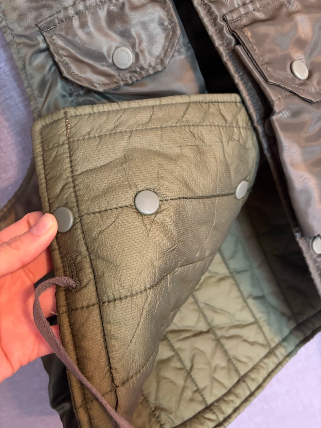 엔지니어드 가먼츠 카키 포켓 조끼 S 상품이미지6