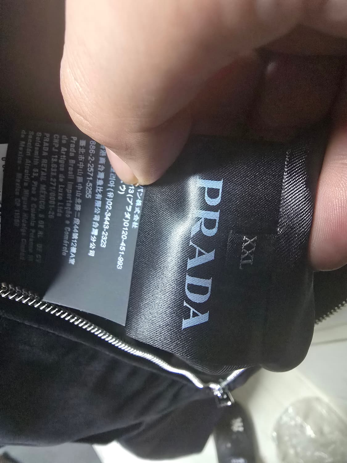 2xl 프라다 블루종 벨벳자켓 상품이미지2