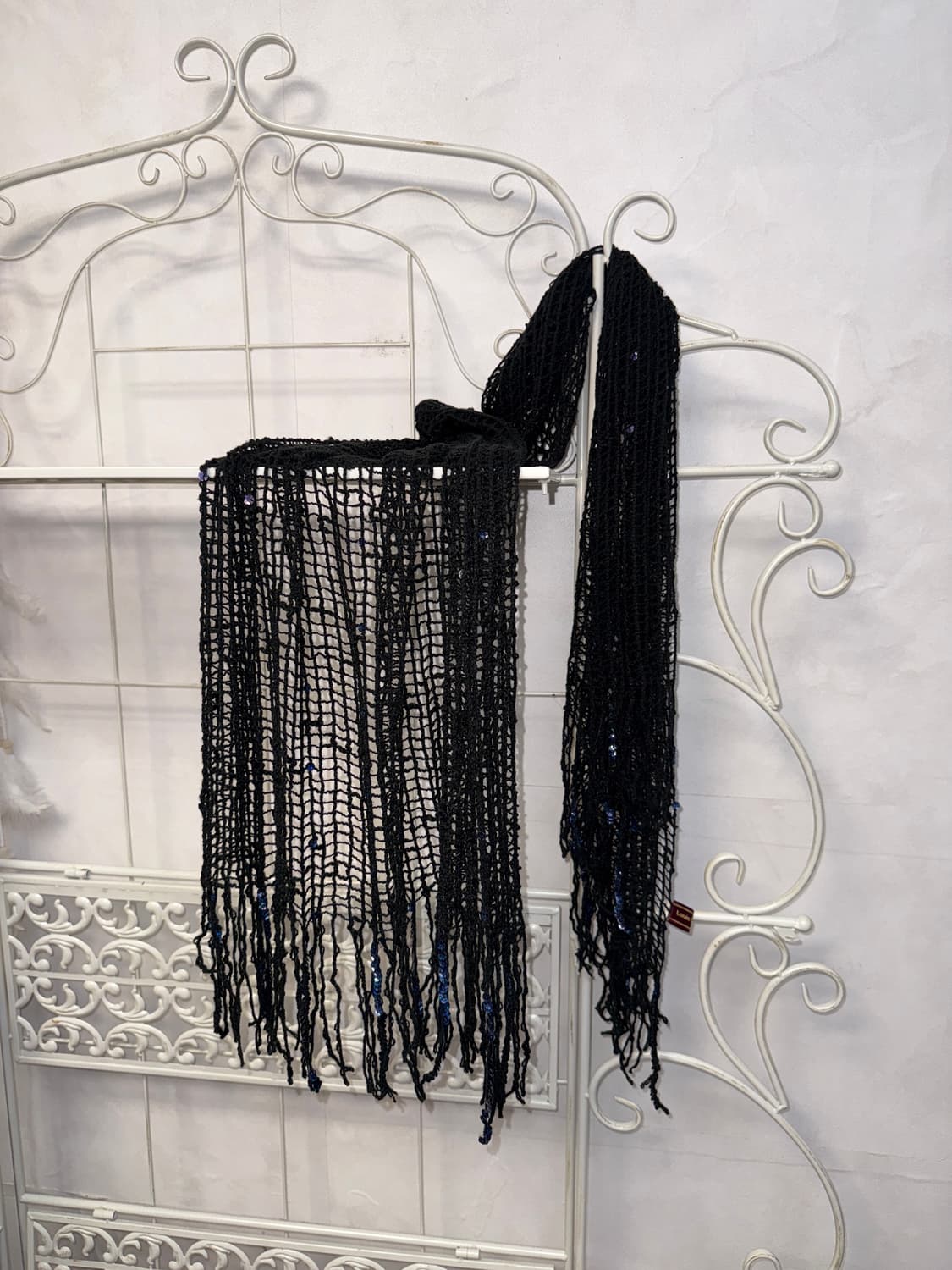 Louis Quatorze blue spangle net muffler 상품이미지1