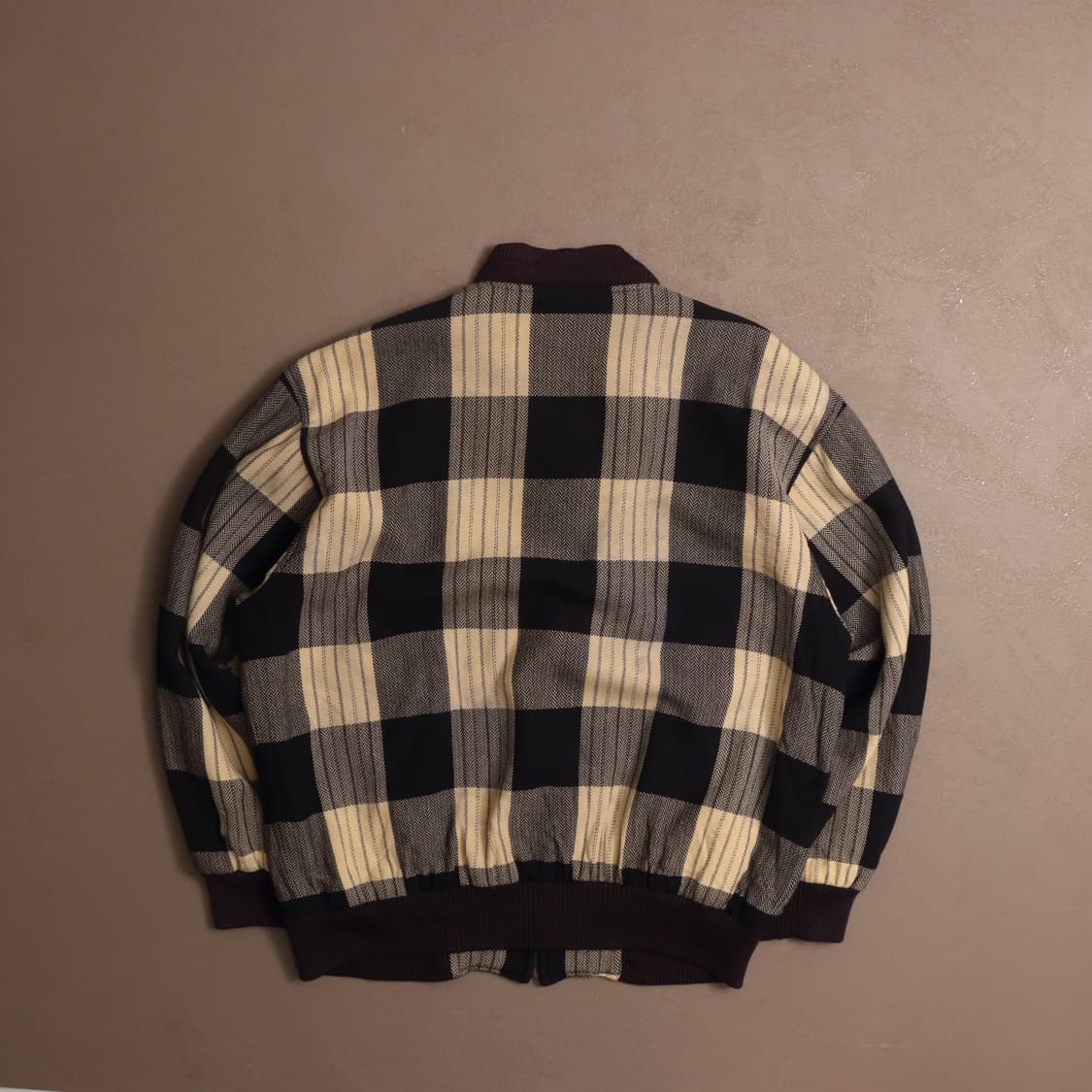 90's 라코스테 체크 울 블루종 자켓 A1509 상품이미지4