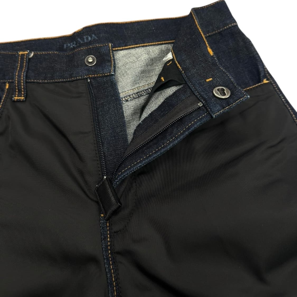 프라다 09AW 나일론 패널 데님 팬츠 상품이미지4