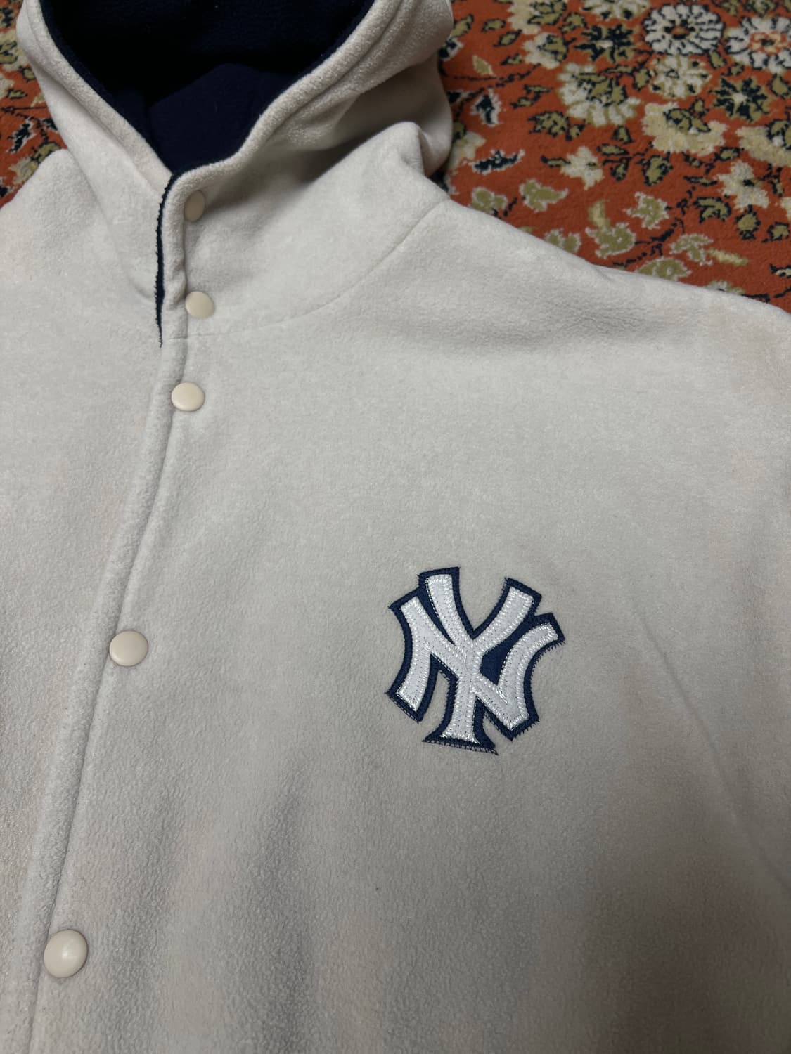 [L] 뉴욕 양키즈 스포츠 후리스 후드 점퍼 상품이미지3