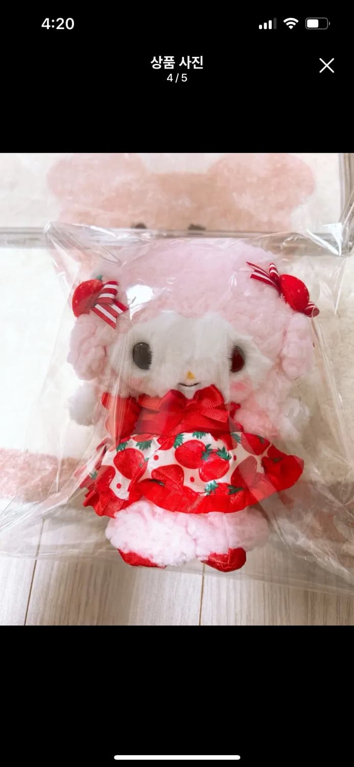 산리오 이치고신문 50주년 마이스위트피아노 마스코트  상품이미지4