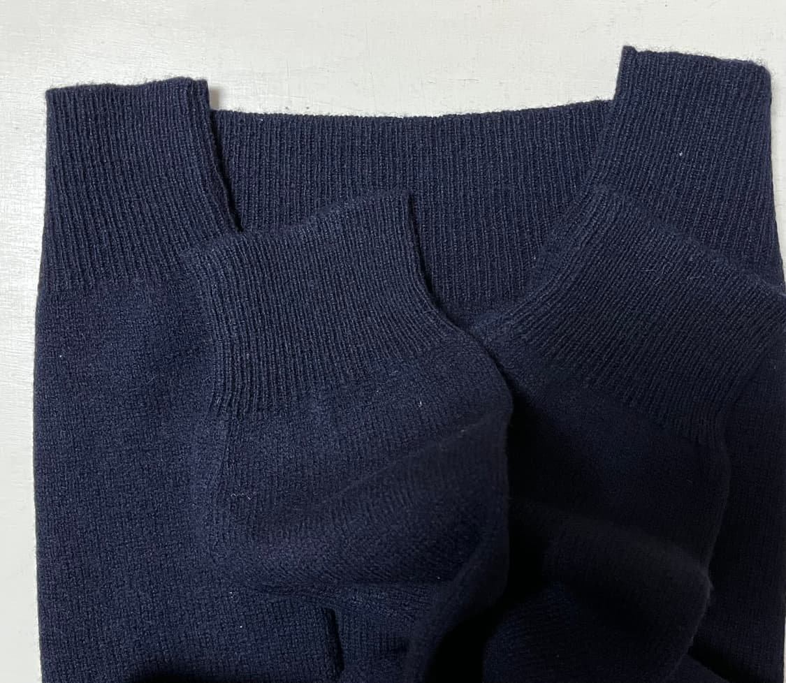 폴로 브이넥니트 네이비 상품이미지2