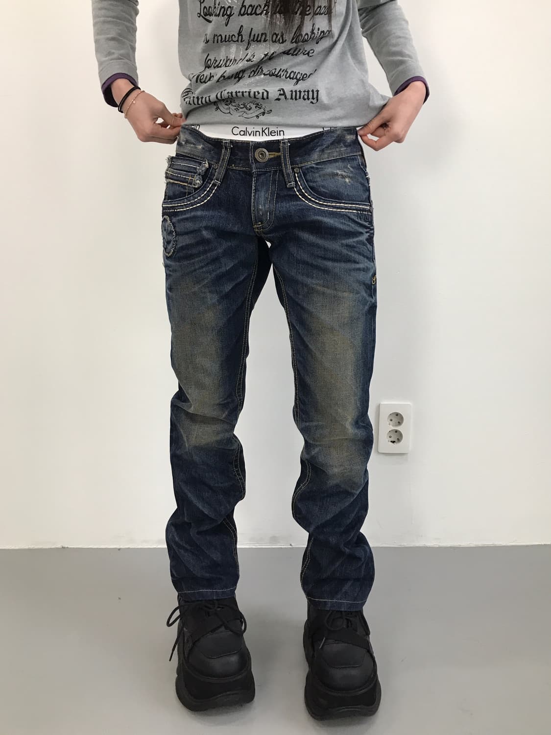 LOLITA JEANS Y2k Zip Pocket Denim Pants 상품이미지3