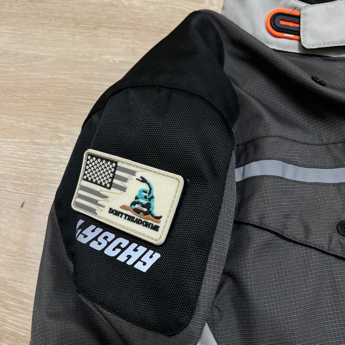 라이시 패드 패디드 오토바이 라이딩 바이크 바이커자켓 [그레이] 5XL 상품이미지5