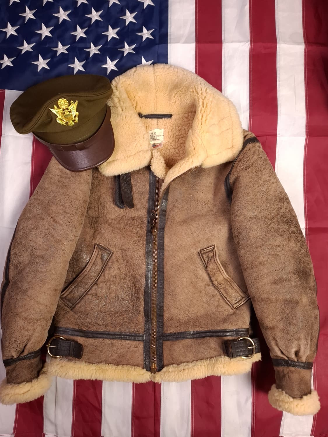 오리지날 미국제조 미공군 TYPE 항공 폭격기 무스탕 상품이미지2