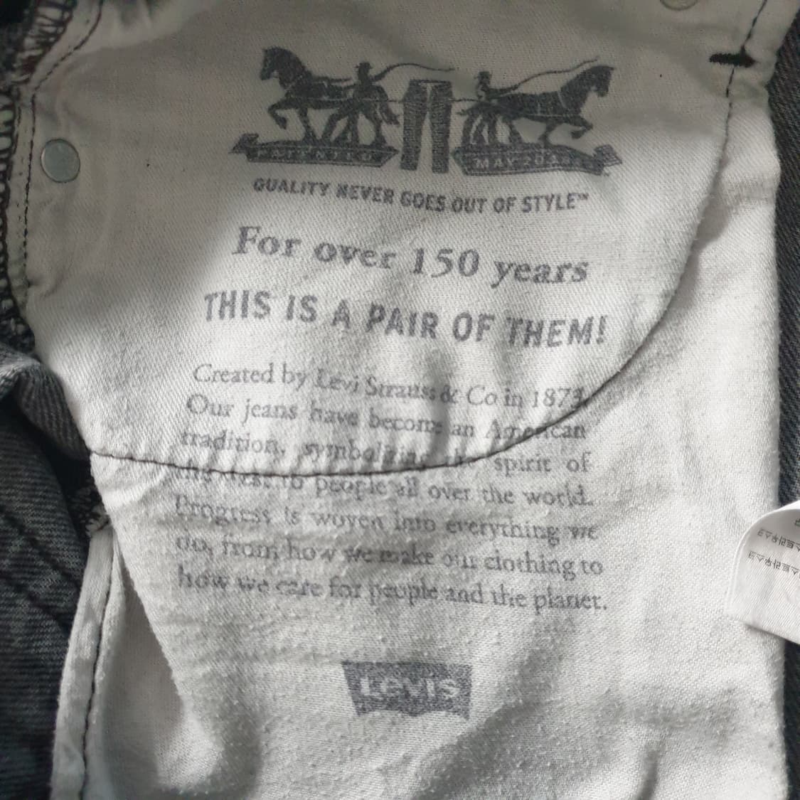 [무료배송] LEVI'S 스트레이트 핏 데님 팬츠 상품이미지4