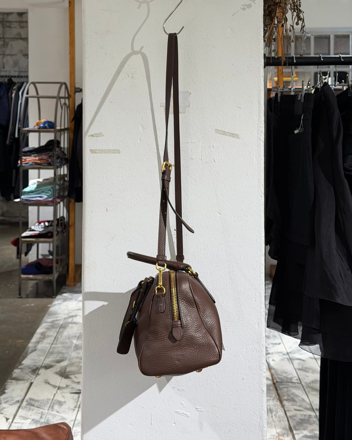 프라다 브라운 비텔로다이노 투웨이 숄더백 상품이미지5