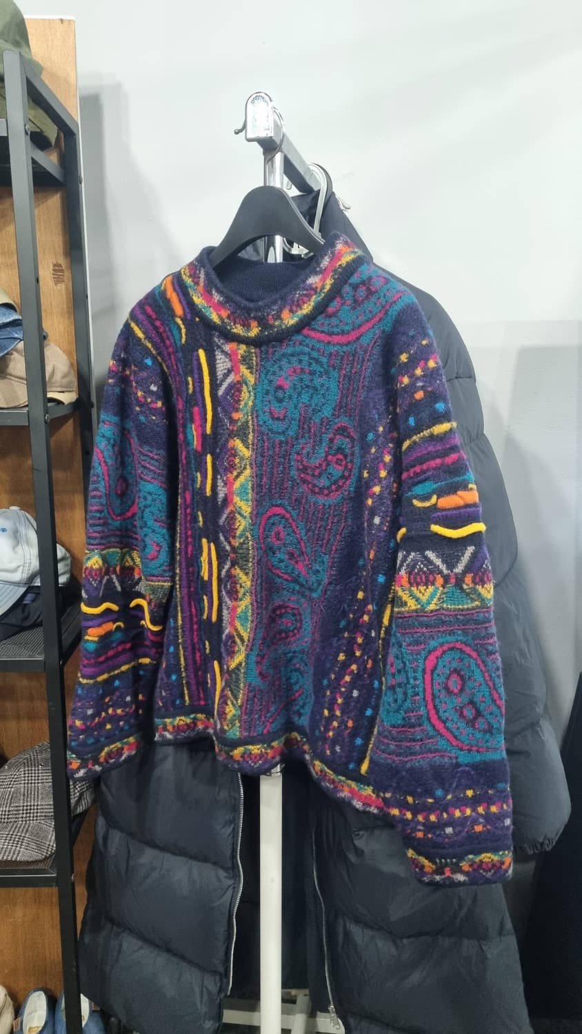 COOGI(쿠지) 여성 고급 울 꽈배기 케이블니트 S 컨디션9/10 상품이미지1