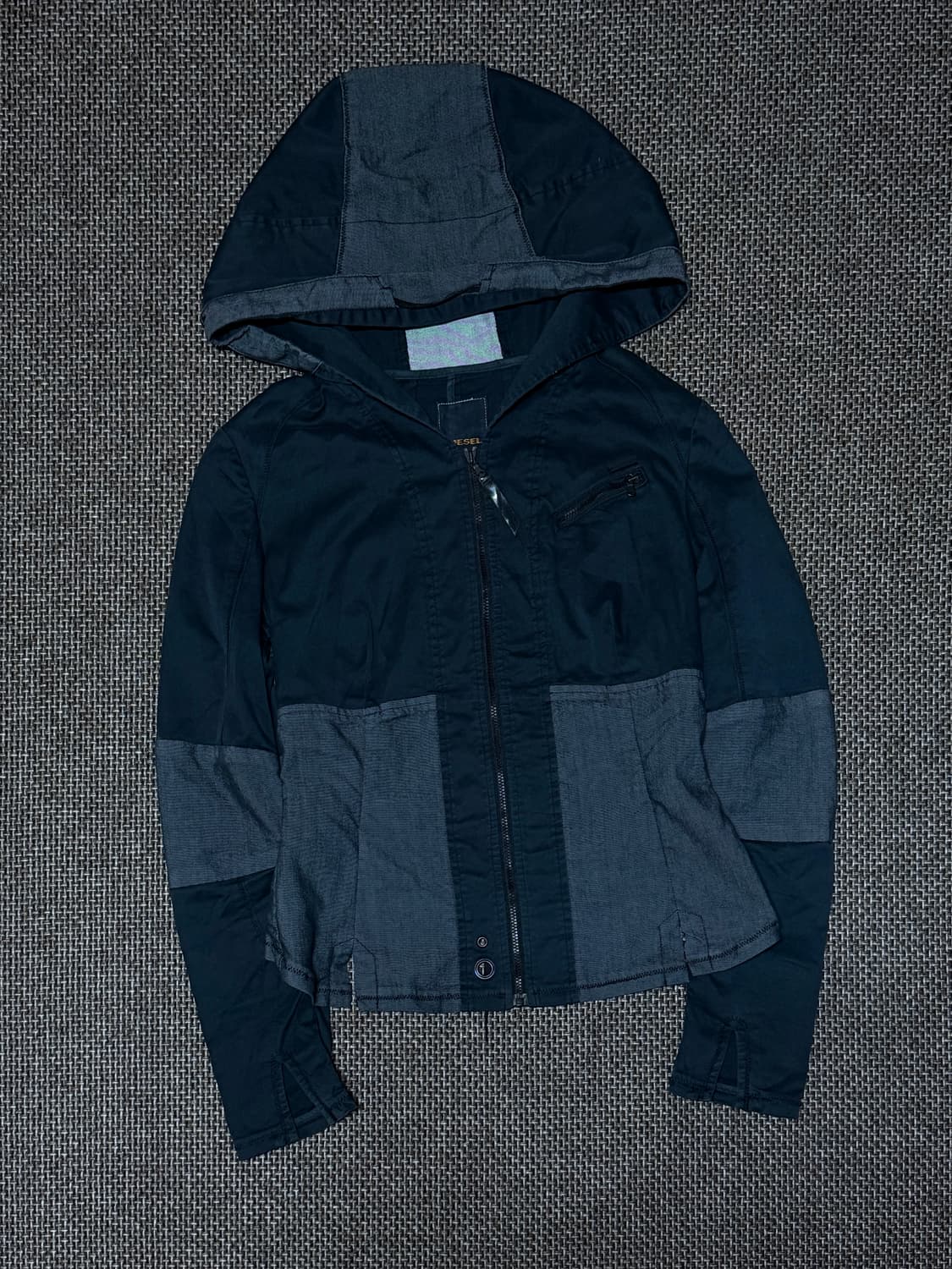 디젤 레이스업 왕후드 집업 상품이미지1