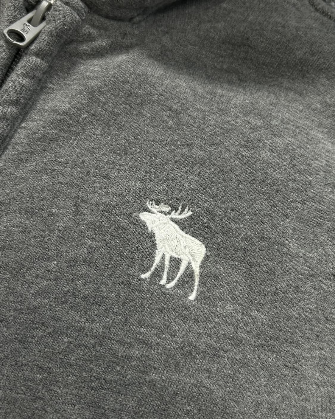 아베크롬비 y2k 레터로고 쉐르파 후드집업 상품이미지3