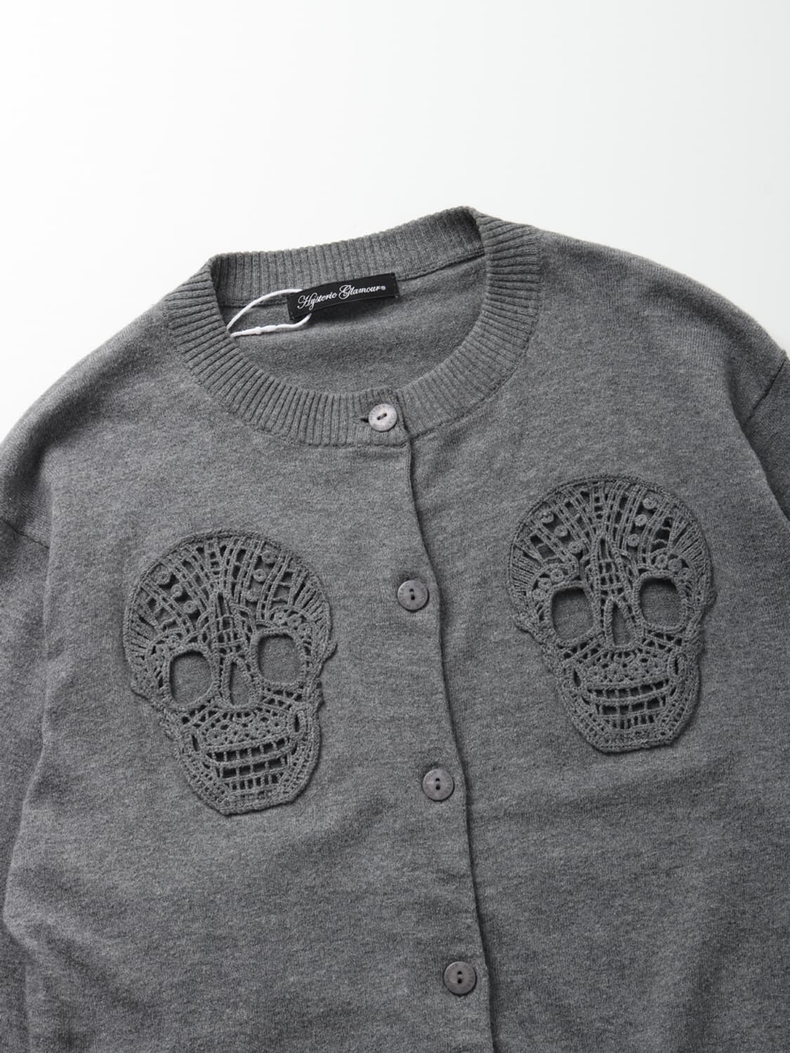 HYSTERIC GLAMOUR Skull Lace Cardigan 상품이미지5