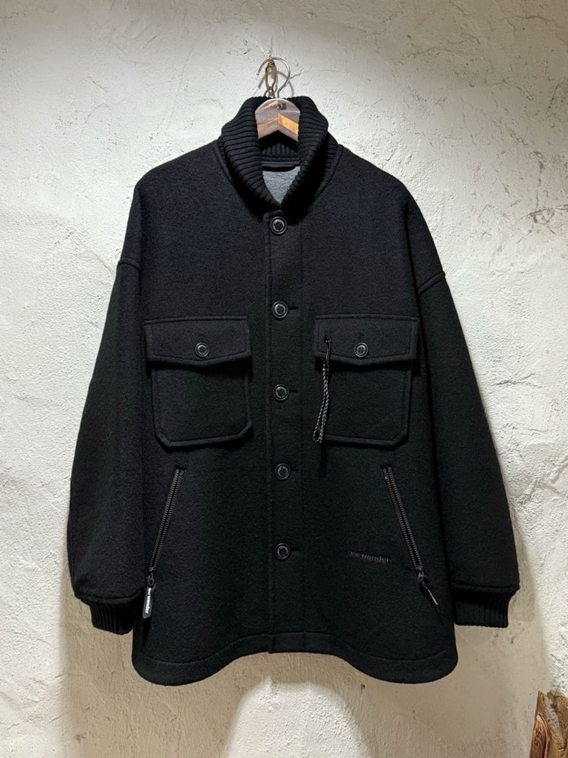 앤드원더 andWonder 울 셔기 블루종 재킷 상품이미지1