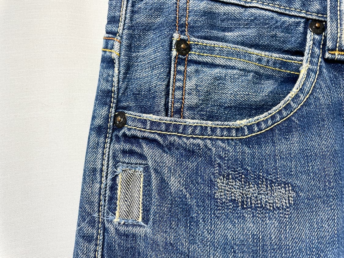 리바이스 506 패치워크 스탠다드 일자핏 데님팬츠 청바지 30 _ 중청 상품이미지3