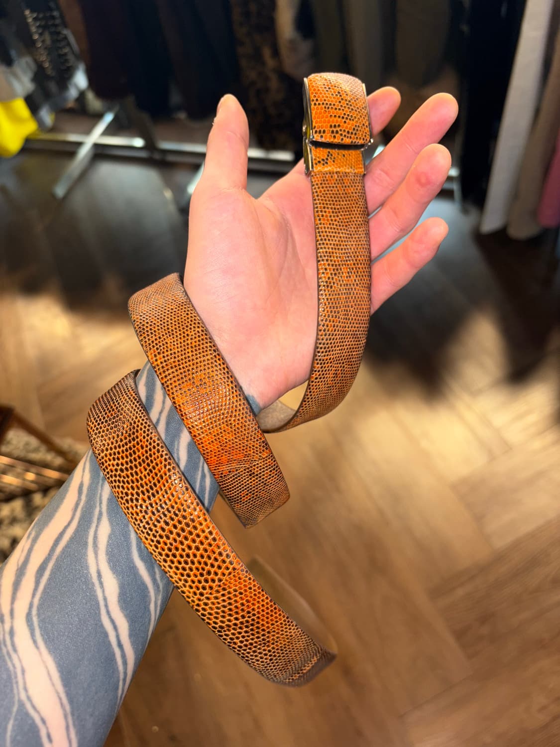 LINGLIZARD mizo brown belt 상품이미지6