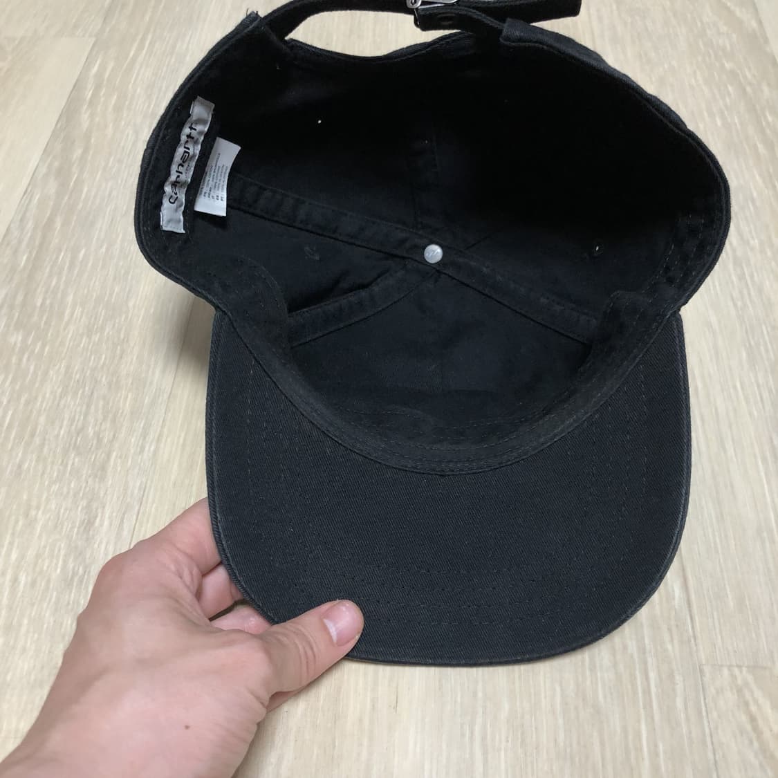 (OS) 칼하트 Carhartt WIP 스펠 로고 6패널 볼캡 블랙 상품이미지6