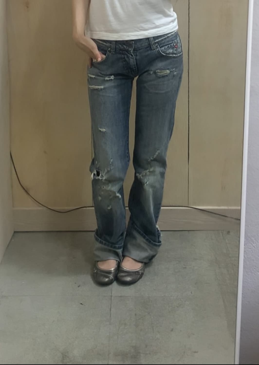 새상품[직수입] 빈티지 miss sixty 로우라이즈 데님 트라우저 상품이미지2