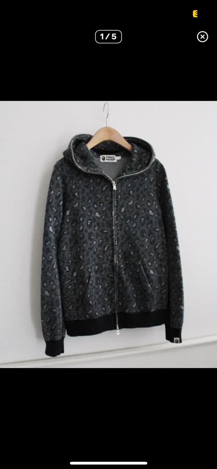 베이프 호피 후드집업 뉴진스 혜린 상품이미지1