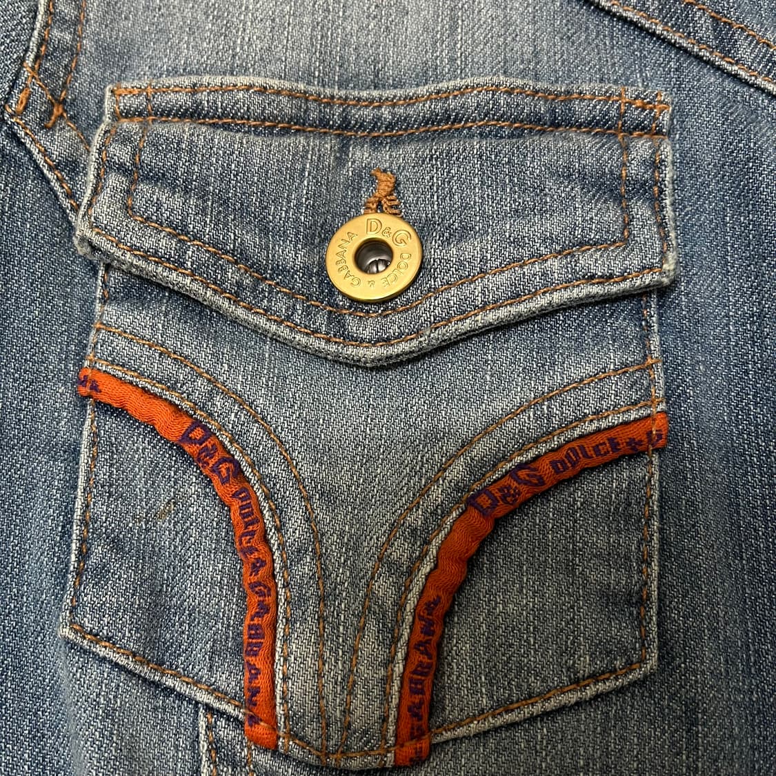 돌체앤가바나 이태리 여성 데님 청자켓 36사이즈 상품이미지6