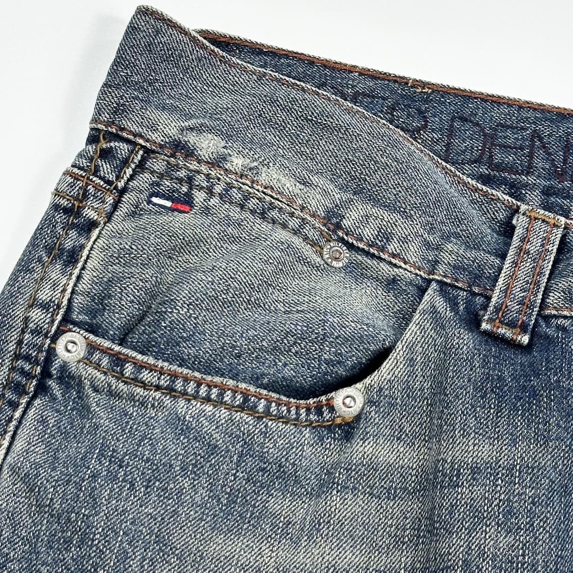 33 타미힐피거 패치워크 스트레이트 데님팬츠 상품이미지4