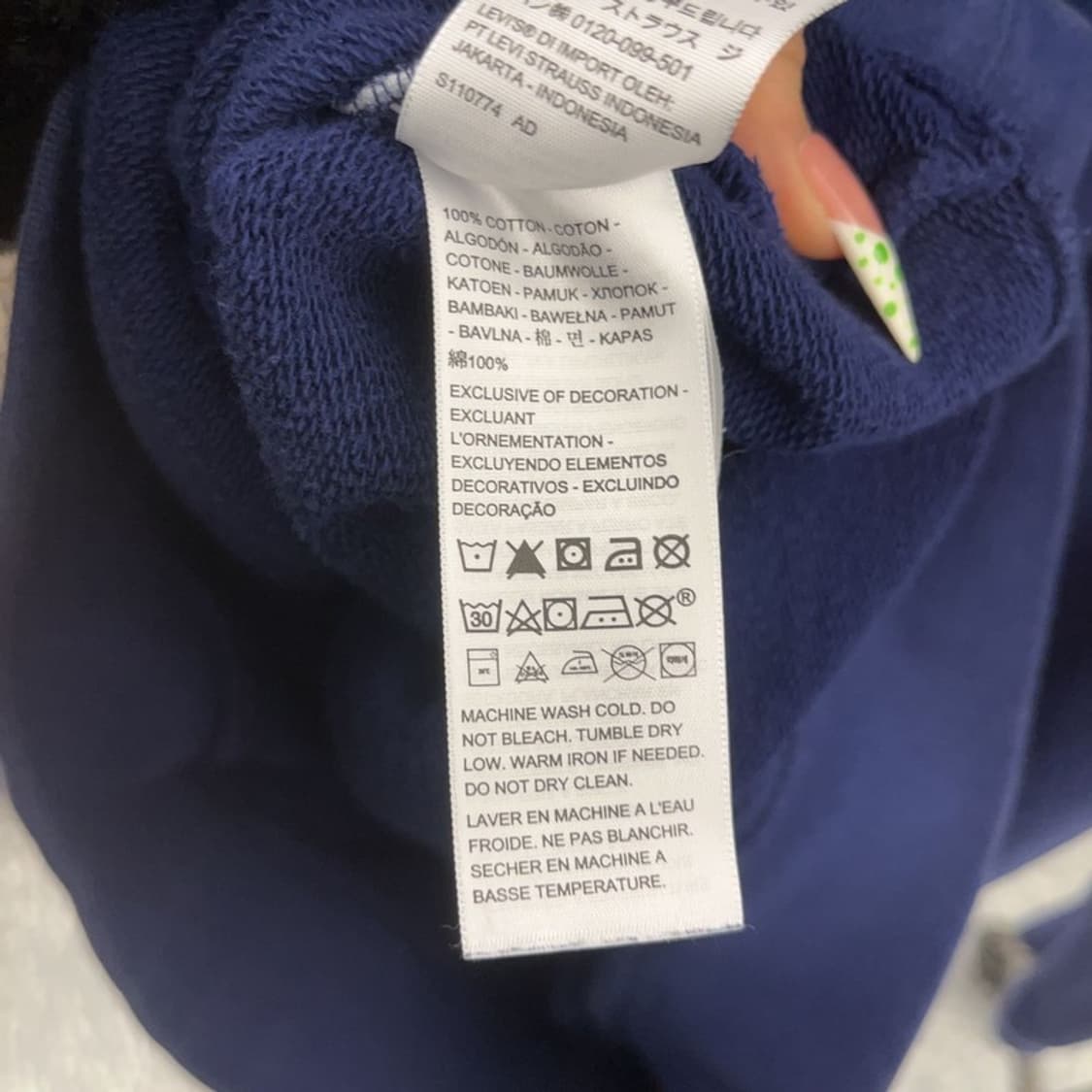 리바이스 골드탭 포레스트 놀스 빈티지 후드티 M C09066 상품이미지6