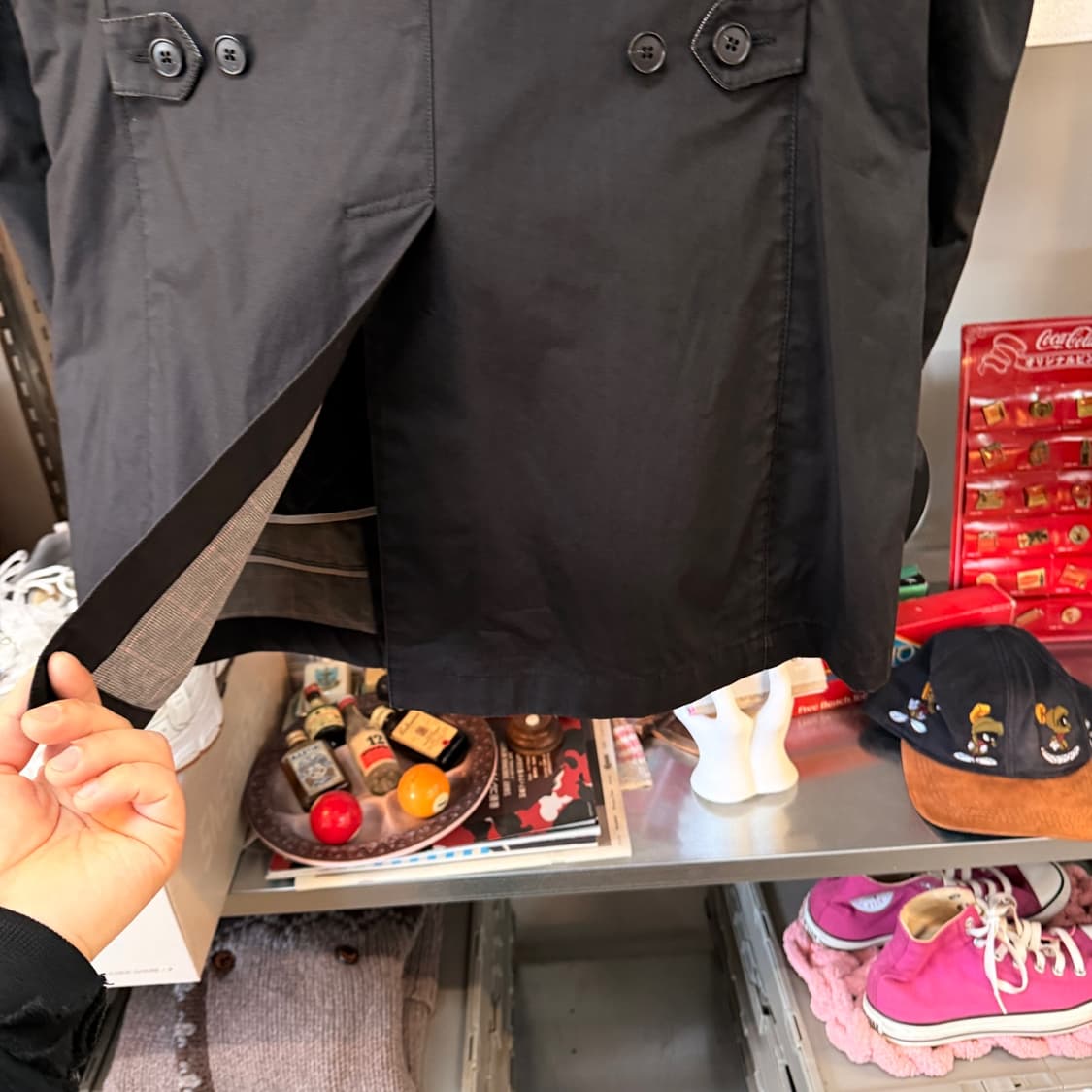 타케코 키쿠치 드레시 유럽 무드 손목 벨티드 중기장 자켓 코트 상품이미지6