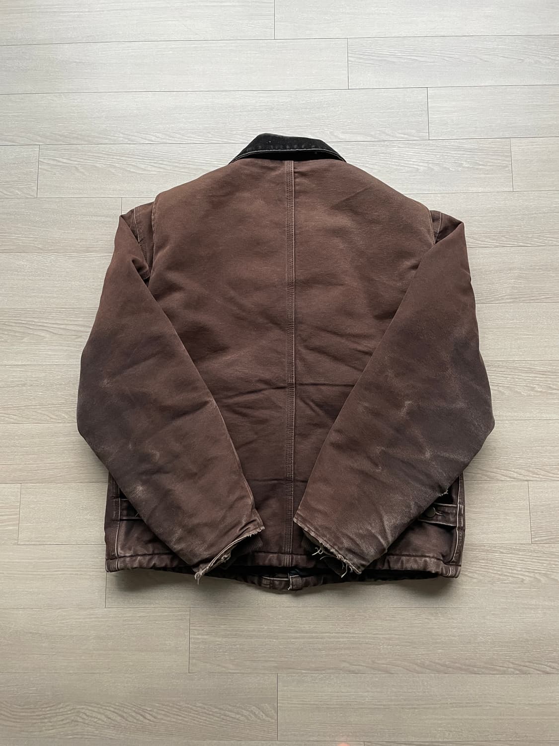 칼하트 J22 DKB 다크브라운 디트로이트 아크틱 자켓 빈티지 상품이미지2