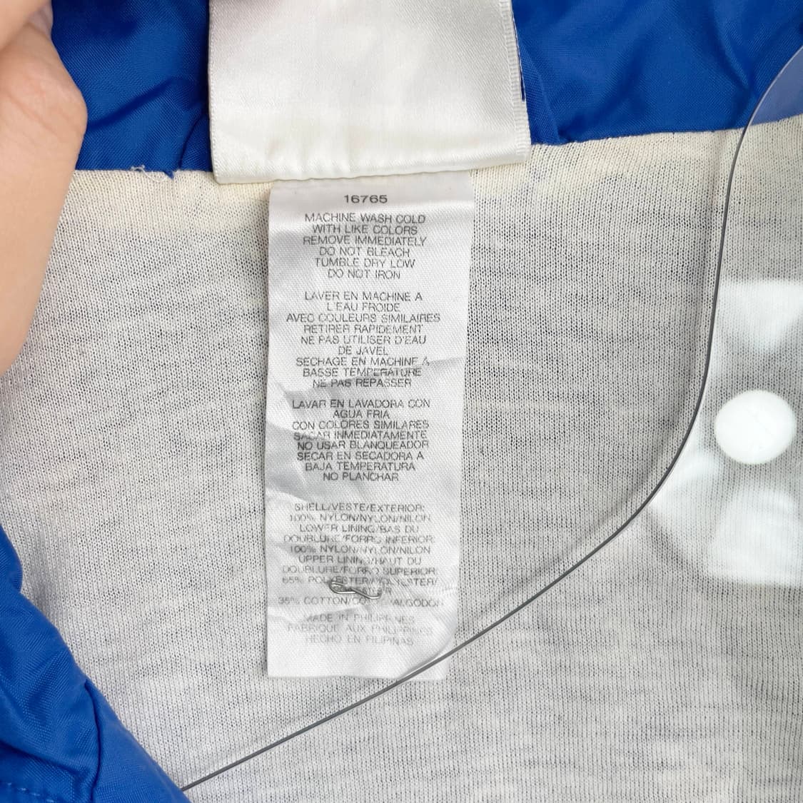 F2 아디다스 올드스쿨 블루 윈드브레이커 재킷 XL사이즈 상품이미지6