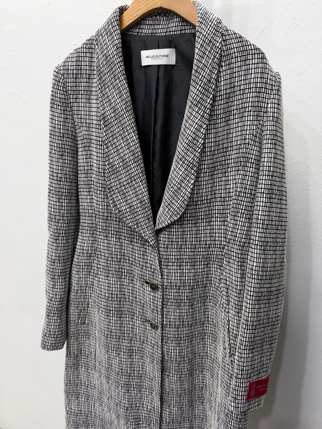 정품) MOJOS.PHINE 체크 패턴 자켓 77 상품이미지3