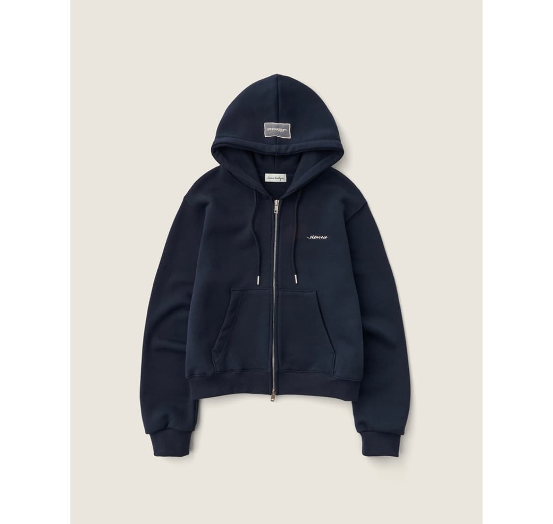 시엔느 클래식 집업 후디 네이비 상품이미지1