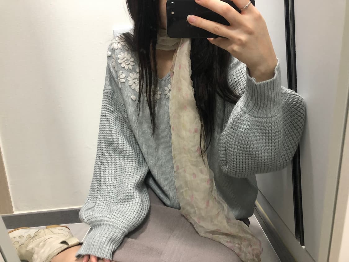 [코디세트] Sky Blue Knit Set 상품이미지1