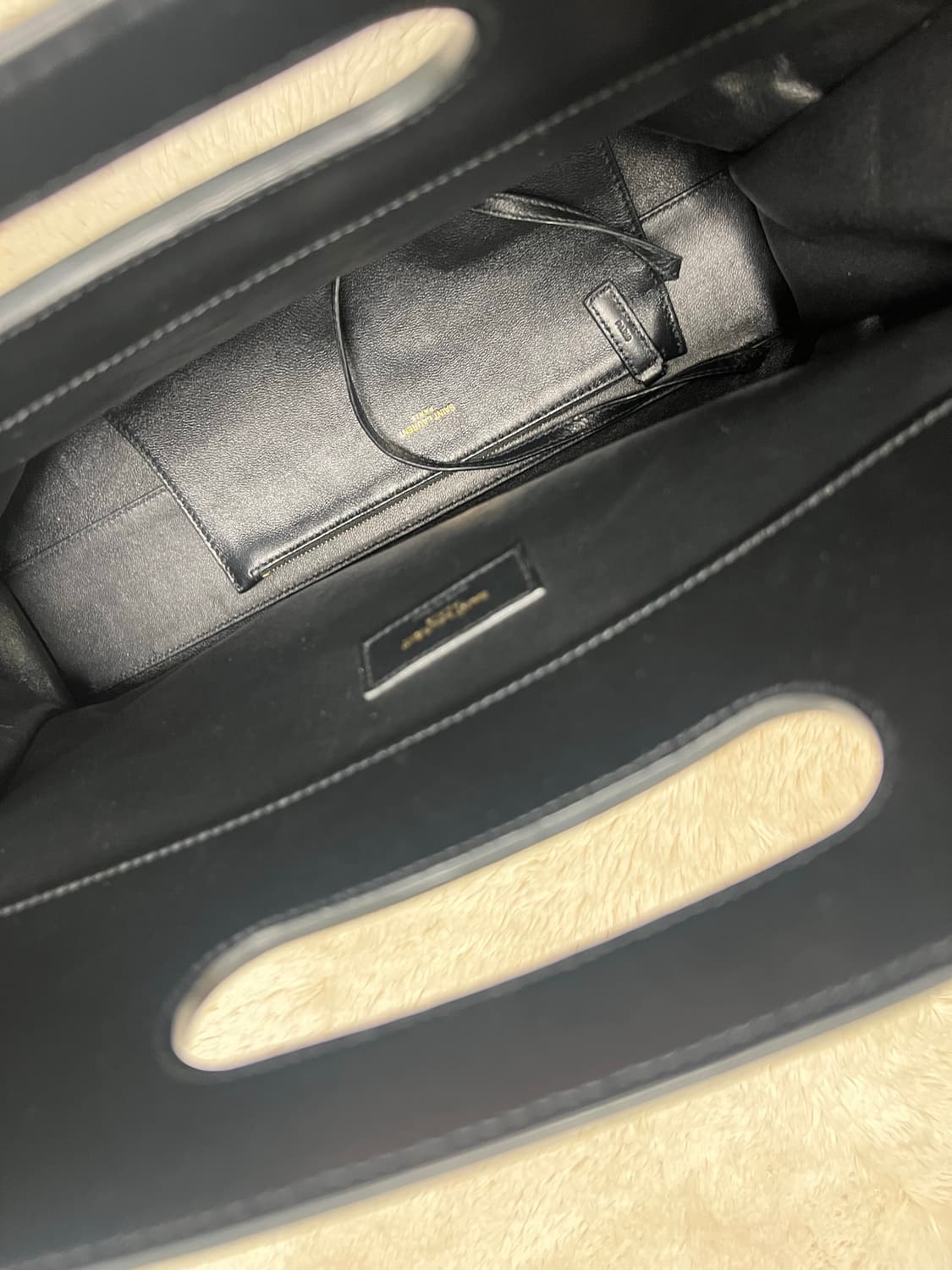 생로랑 / 스웨이드 엠보 콤비 토트백 상품이미지5