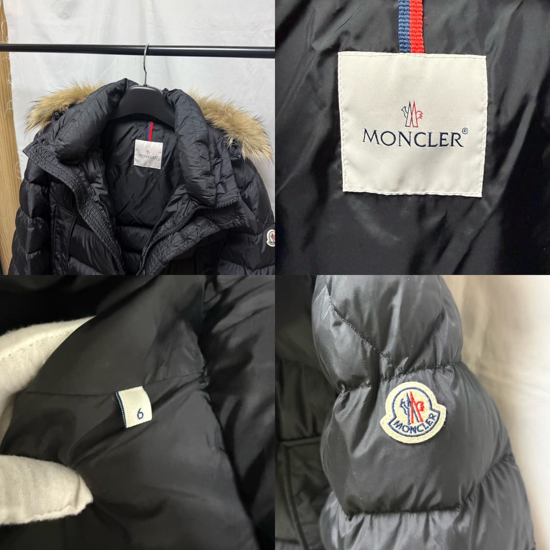 몽클레어 클루니 패딩 롱 다운 자켓 블랙 상품이미지4