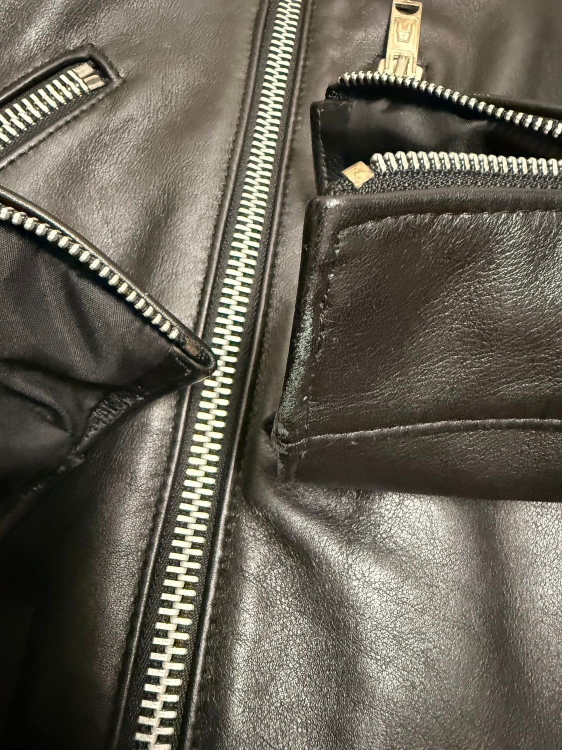 666 가죽 라이더 자켓 32 사이즈 상품이미지8