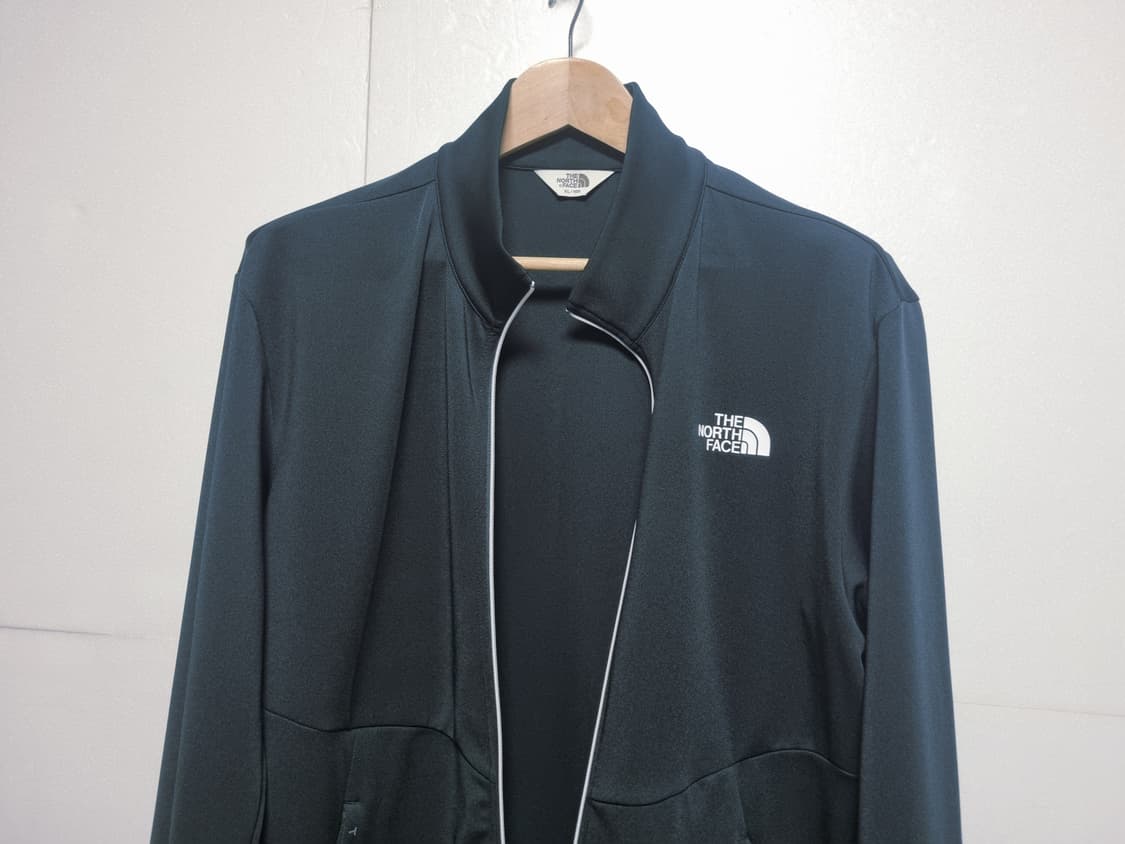 남성 노스페이스 레터링 화이트라벨 블랙 검정 집업 져지 트랙탑 트레이닝복 상품이미지3