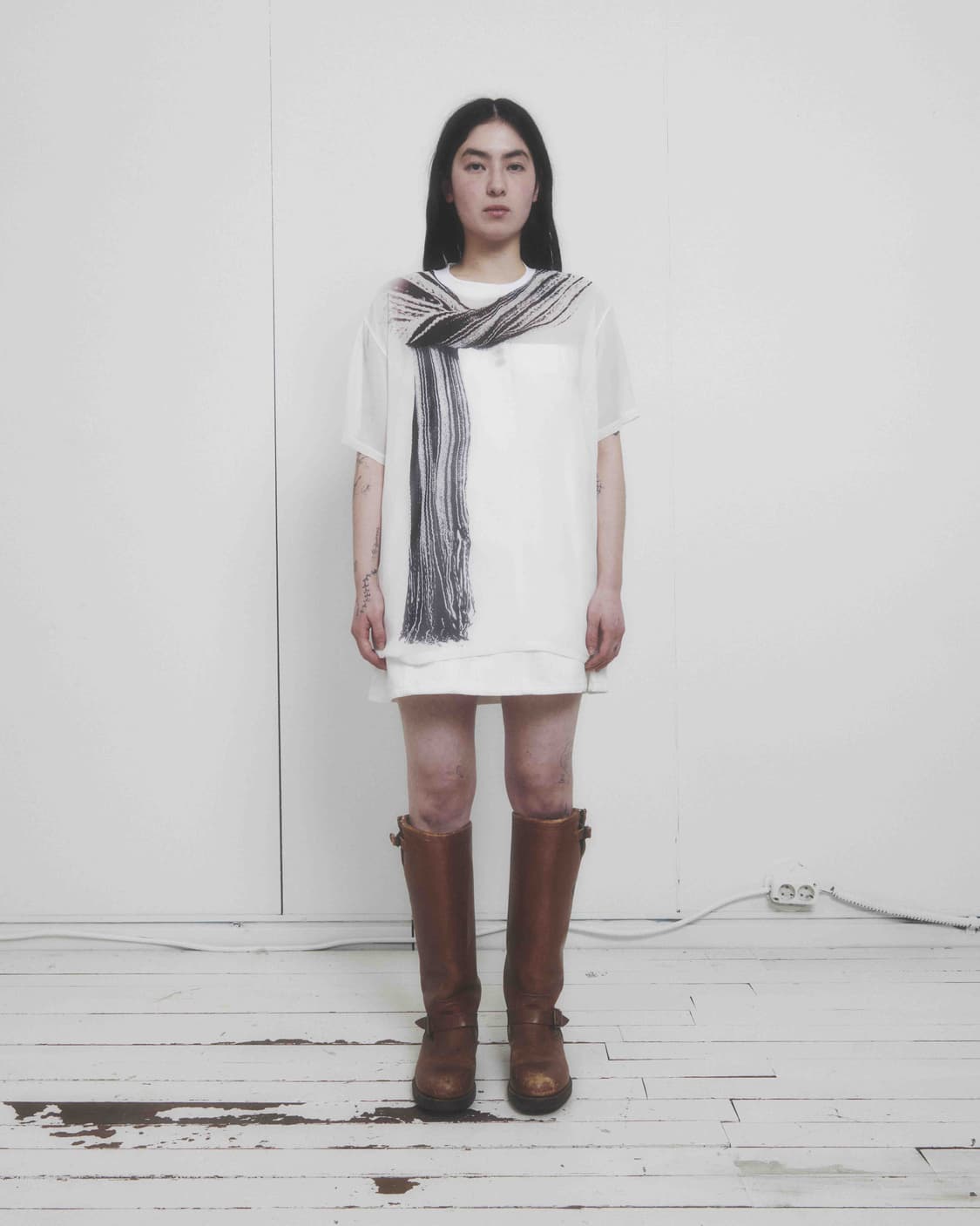tiles muffler half sleeve t-shirt  상품이미지1