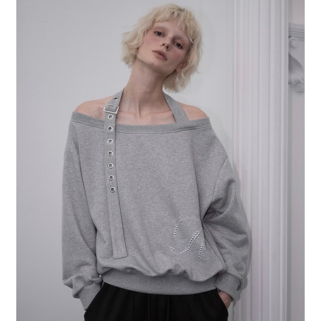 로제프란츠 Eyelet Strap Open Sweatshirt 상품이미지2