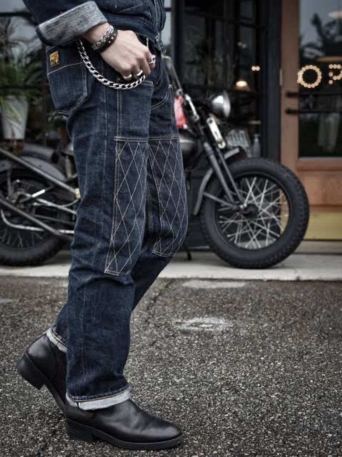 [28]트로피클로딩 1606 더블니 데님 팬츠 상품이미지1