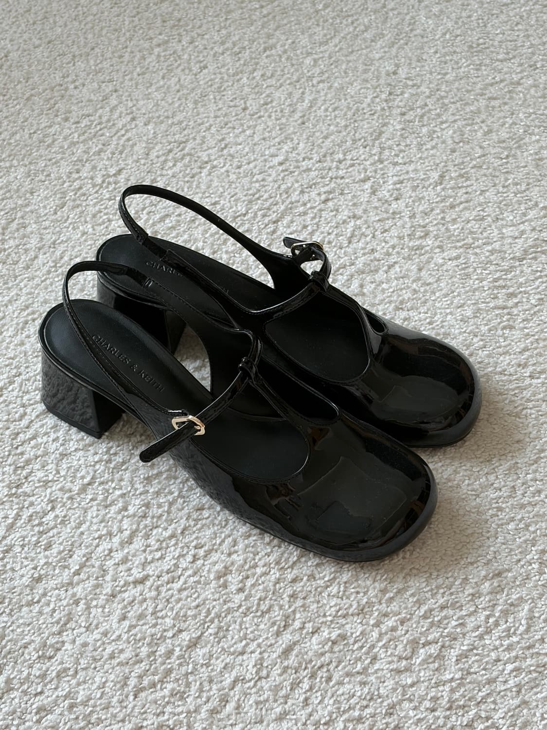 찰스앤키스 티-바 슬링백 메리 제인 펌프스(블랙) 상품이미지3