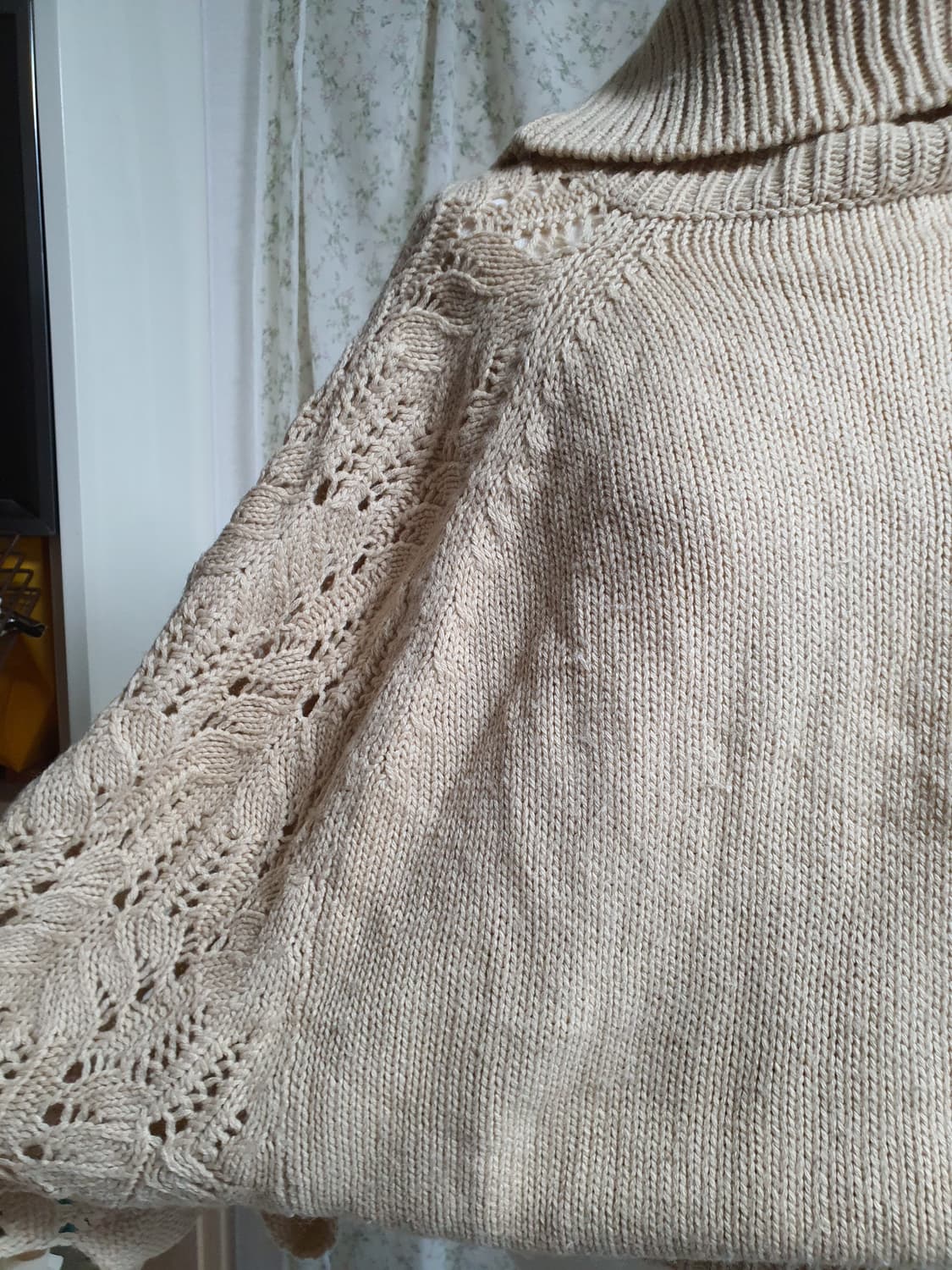 [일본빈티지] 베이지색 달천깔 터틀넥 니트 스웨터 4천원 상품이미지2