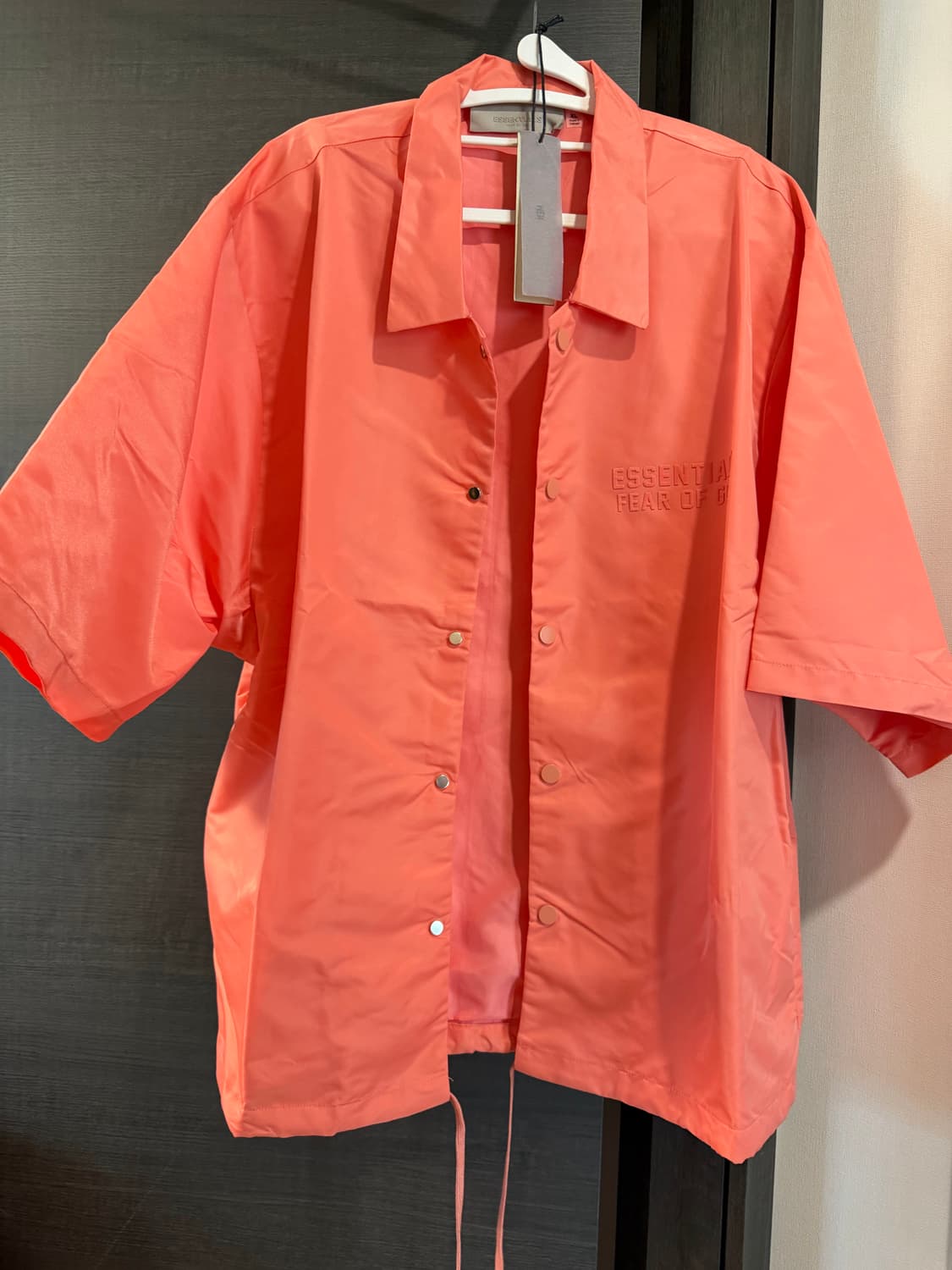 Essentials Fear of God 코랄 반팔 셔츠 XL 새상품 상품이미지2