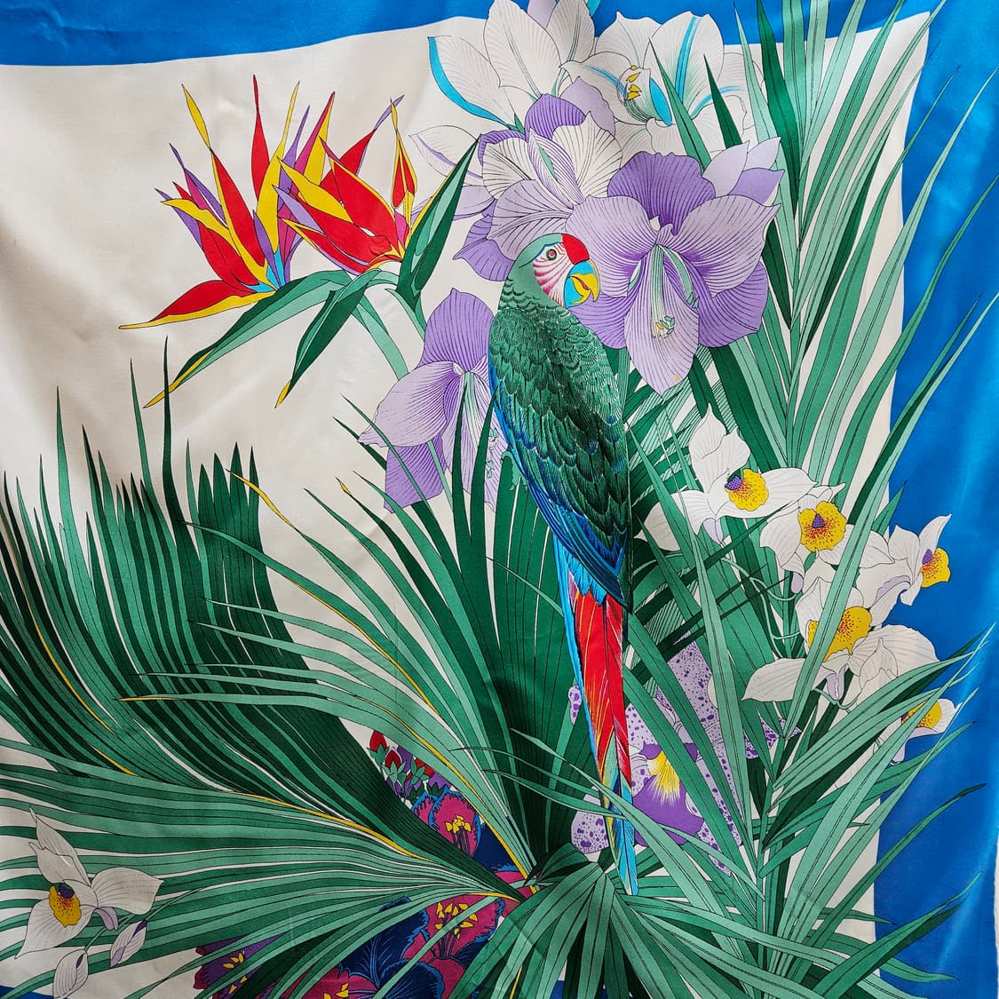 구찌 앵무새 실크스카프 상품이미지2