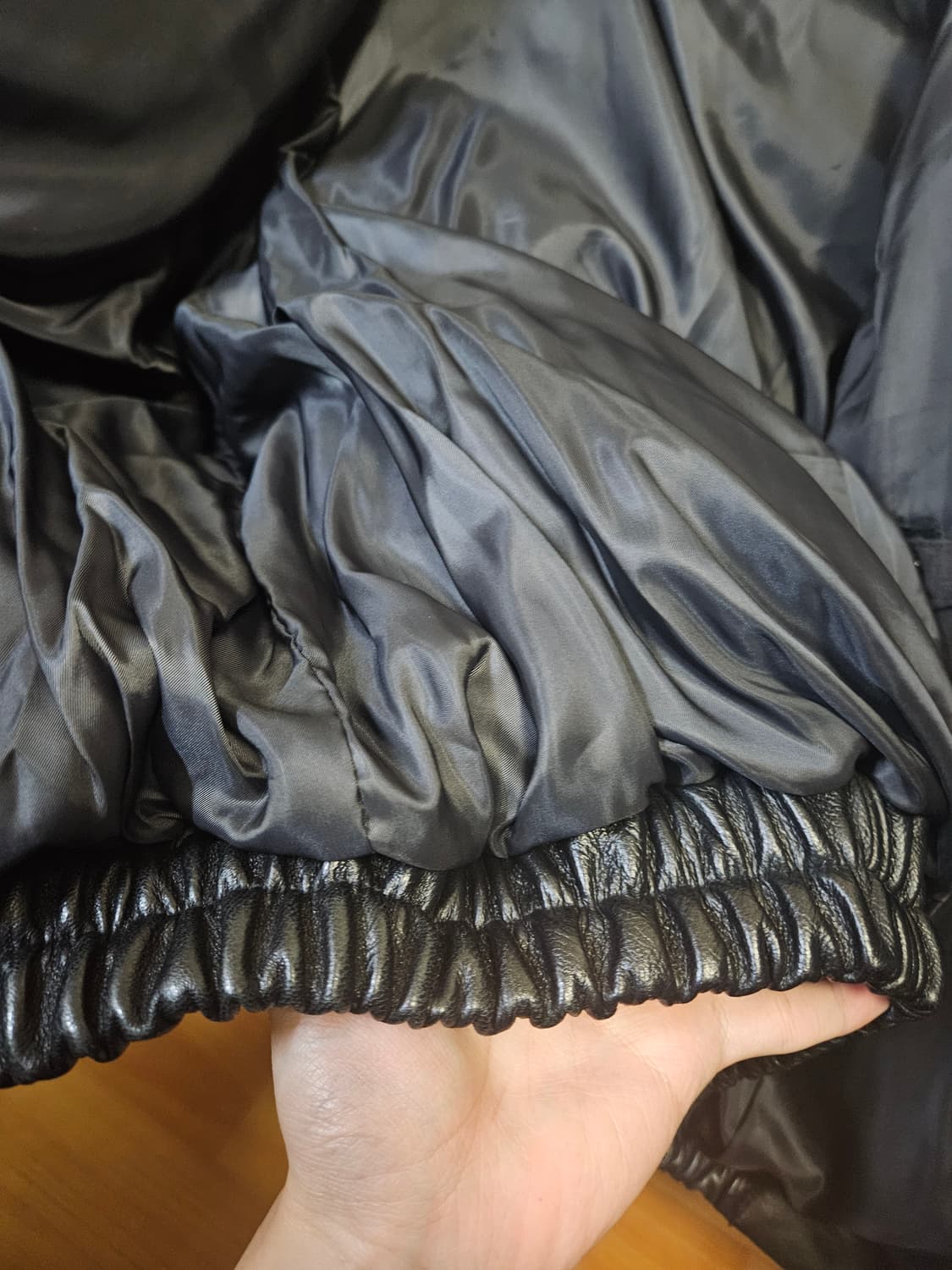 XL) 디아프바인 DV.LOT 696 램스킨 아머 덕다운 패딩 양가죽 상품이미지7