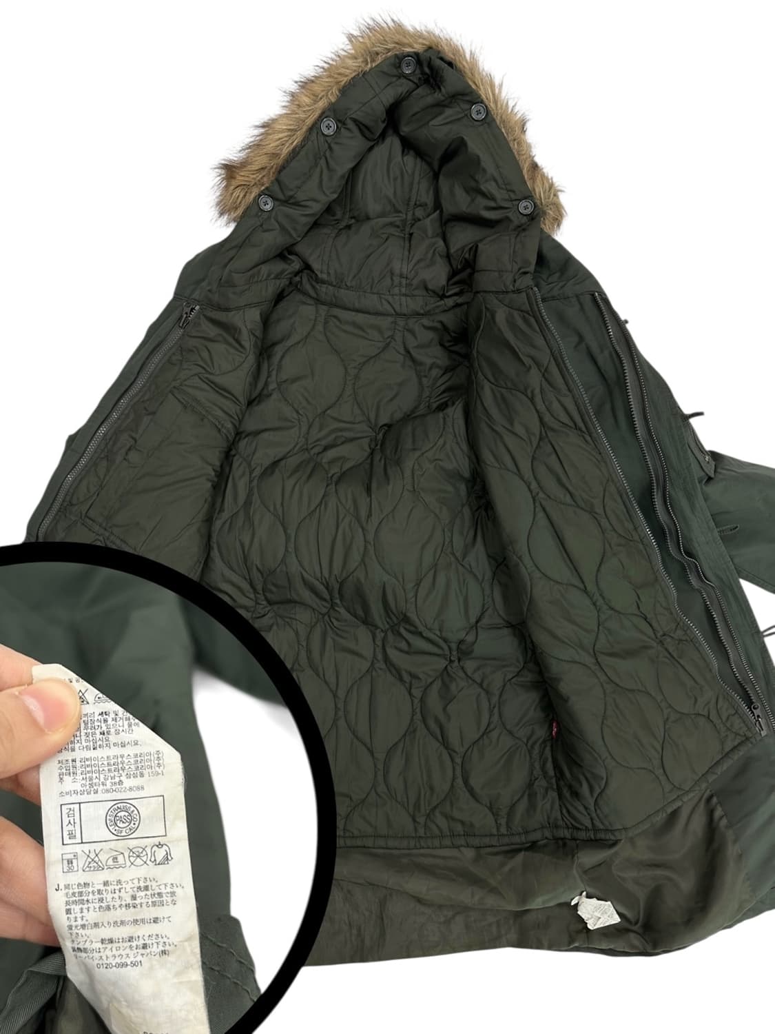 리바이스 야상자켓 카키 (L) 상품이미지8