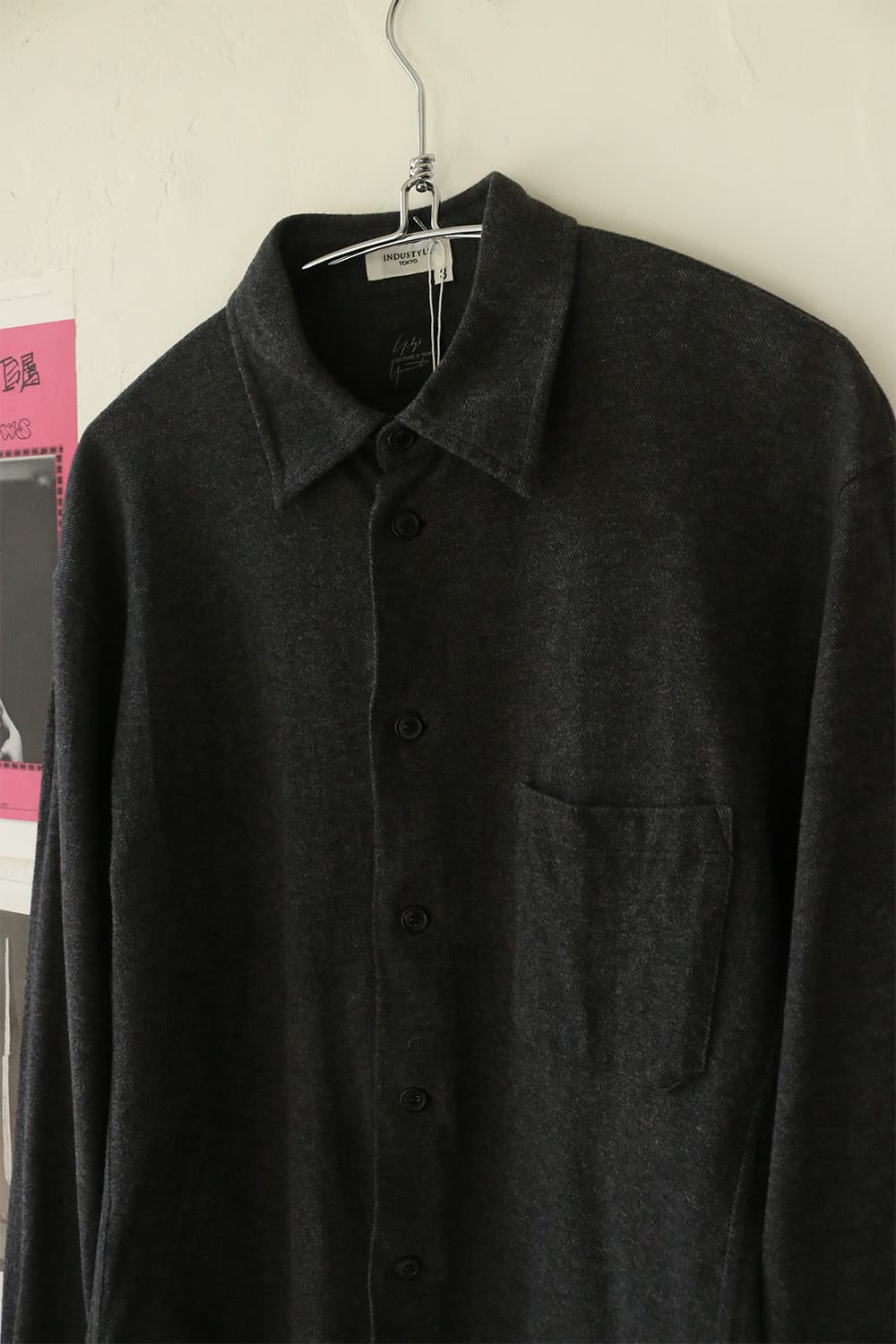 요지 야마모토 커스텀 디 옴므 코튼 니트 셔츠  상품이미지5