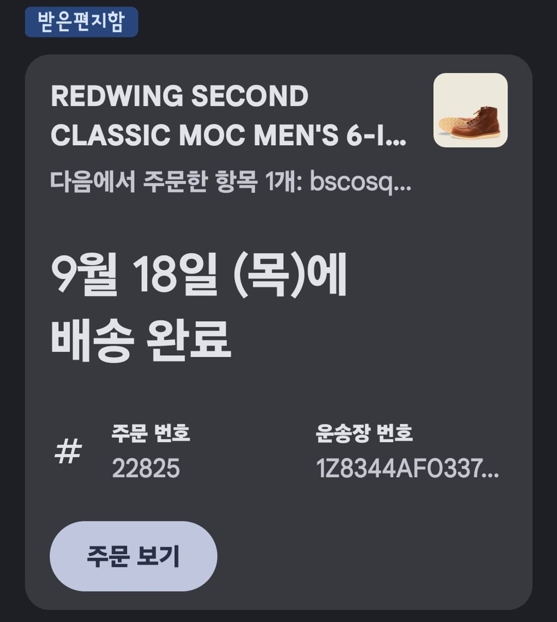 레드윙 1907 레드윙1907 목토 290 us11 상품이미지5