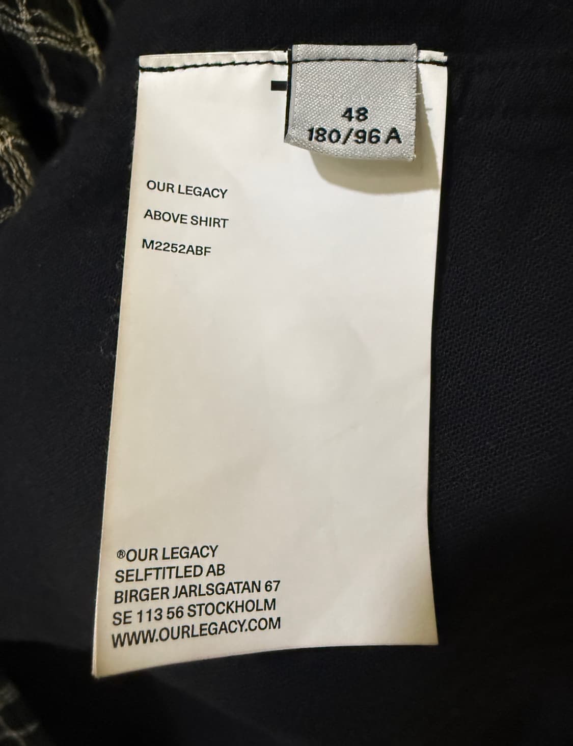 [48]아워레가시 어보브 셔츠 블랙 피쉬넷 상품이미지3