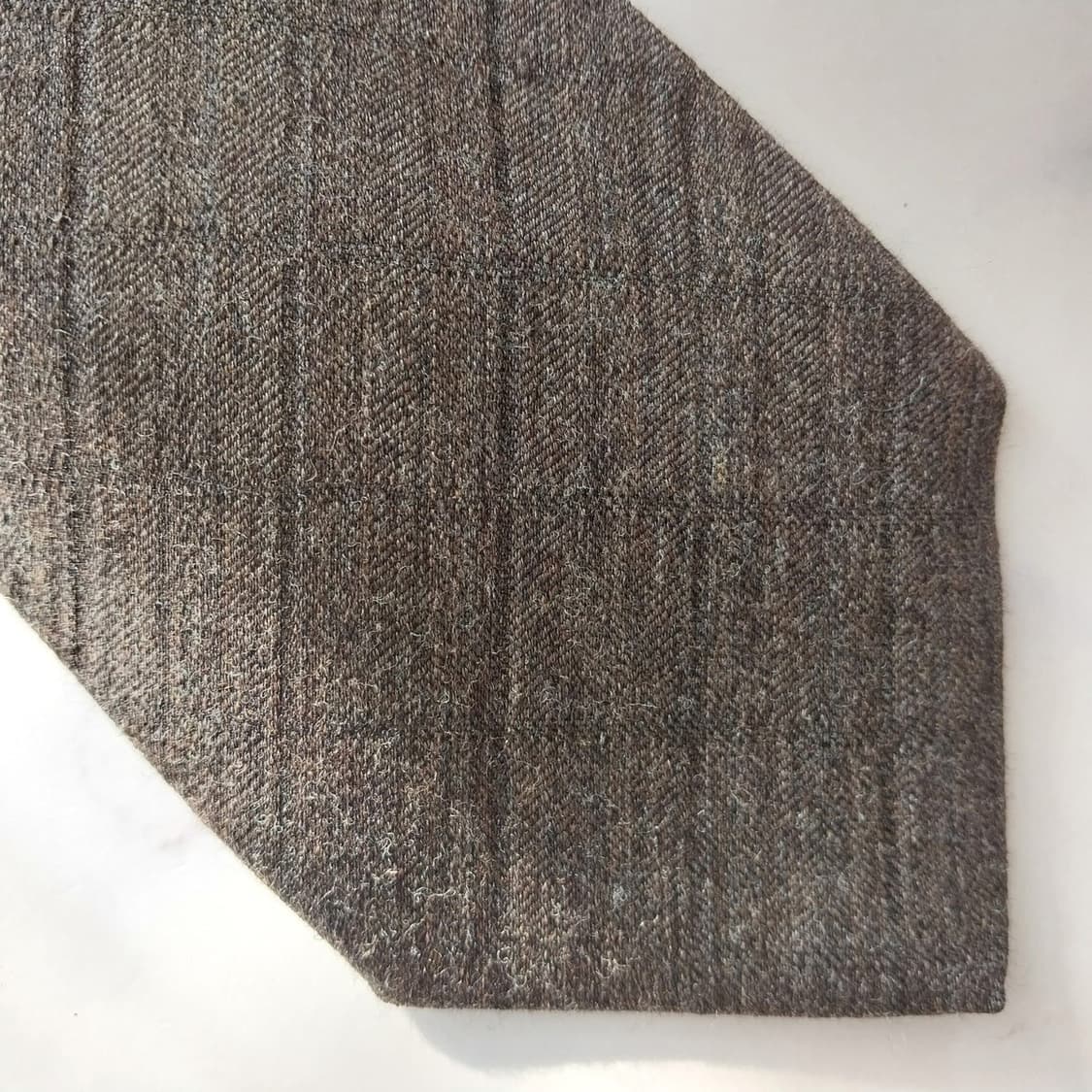 제냐 울 실크 브라운 솔리드 넥타이 8.7cm A+등급 K1816
 상품이미지7